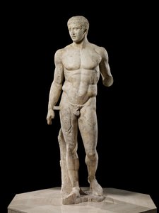 The Doryphoros ، 120-50 قبل الميلاد (رخام بنتيليك)
